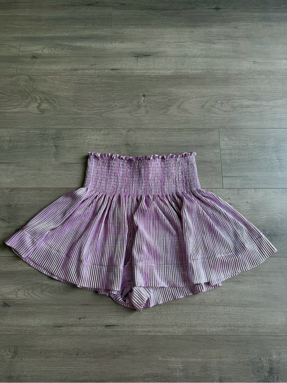 Queen of Sparkles light purple/silver swing shorts - size large